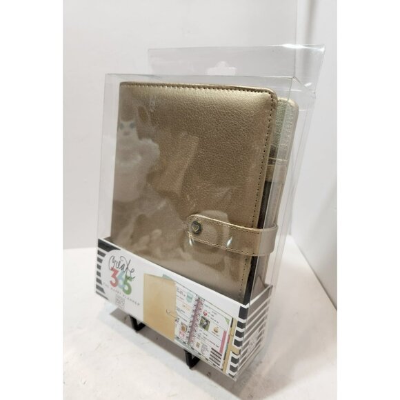 Me & My Big Ideas Create 365 The Happy Planner Deluxe Mini Cover Gold NIB - Picture 3 of 8